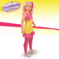 Boneca Stephany c/20 Musiquinhas Baby Brink