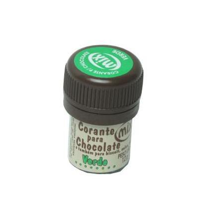 Corante para chocolate verde Mix 12g.