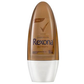 Desodorante roll on ebony para pele morena e negra Rexona 50ml. Desodorante roll on ebony para pele morena e negra Rexona 50ml.