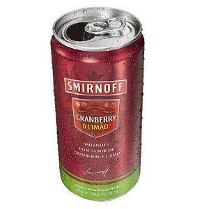 Smirnoff mix cranberry e limão 269ml.