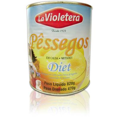 Pêssego em calda diet La Violetera 800g. Pêssego em calda diet La Violetera 800g.