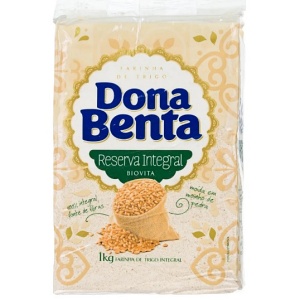 Farinha de trigo integral especial a vácuo Dona Benta 1kg Farinha de trigo integral especial a vácuo Dona Benta 1kg