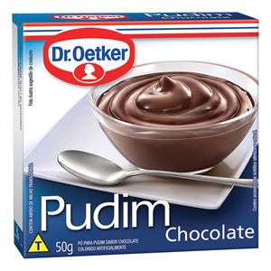 Pudim de chocolate Dr. Oetker 50g. Pudim de chocolate Dr. Oetker 50g.