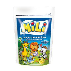 Lenço umedecido Mili refil 70x1