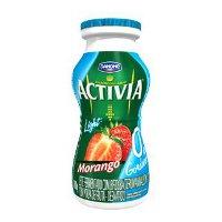 Iogurte Activia zero sabor morango 180g.