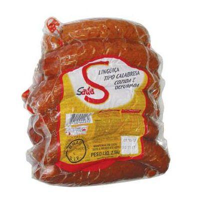 Linguiça tipo calabresa cozida e defumada Sadia 2,5kg