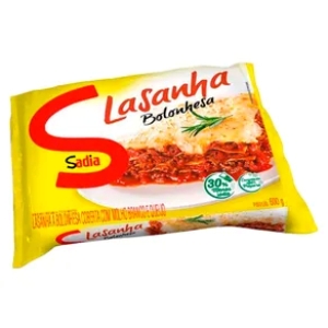 Lasanha à bolonhesa Sadia 650g. Lasanha à bolonhesa Sadia 650g.