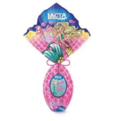 Ovo de Páscoa Barbie Sereia Lacta 166g