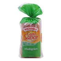 Pão de forma integral Grão Sabor multigrãos Wickbold 450g.