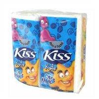 Lenço de papel de bolso 4x10 Kiss
