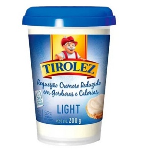 Requeijão cremoso light Tirolez 200g. Requeijão cremoso light Tirolez 200g.