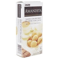 Wafer recheado chocolate Amandita 200g