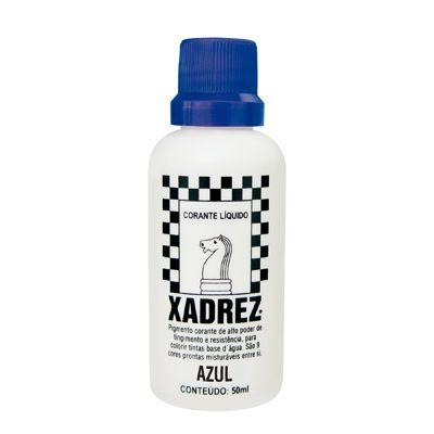 Corante  líquido azul - Xadrez