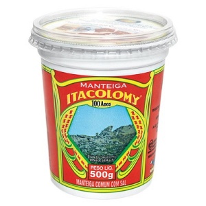 Manteiga com sal Itacolomy pote 500g
