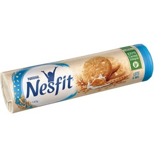 Biscoito leite e mel Nesfit Nestlé 160g. Biscoito leite e mel Nesfit Nestlé 160g.