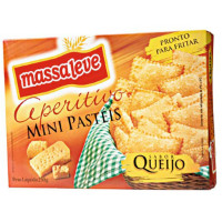 Mini pastéis aperitivo recheado com queijo Massa Leve 250g