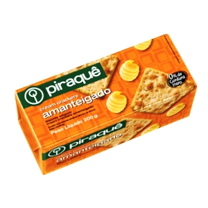 Biscoito cream cracker amanteigado Piraquê 200g Biscoito cream cracker amanteigado Piraquê 200g