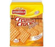 Biscoito cream cracker sabor pão assado Vitarella 400g