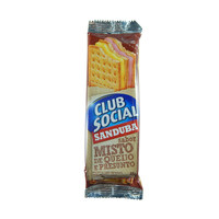 Biscoito club social sanduba recheado misto de queijo e presunto 45g