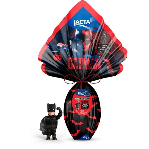 Ovo de Páscoa Batman Lacta 166g