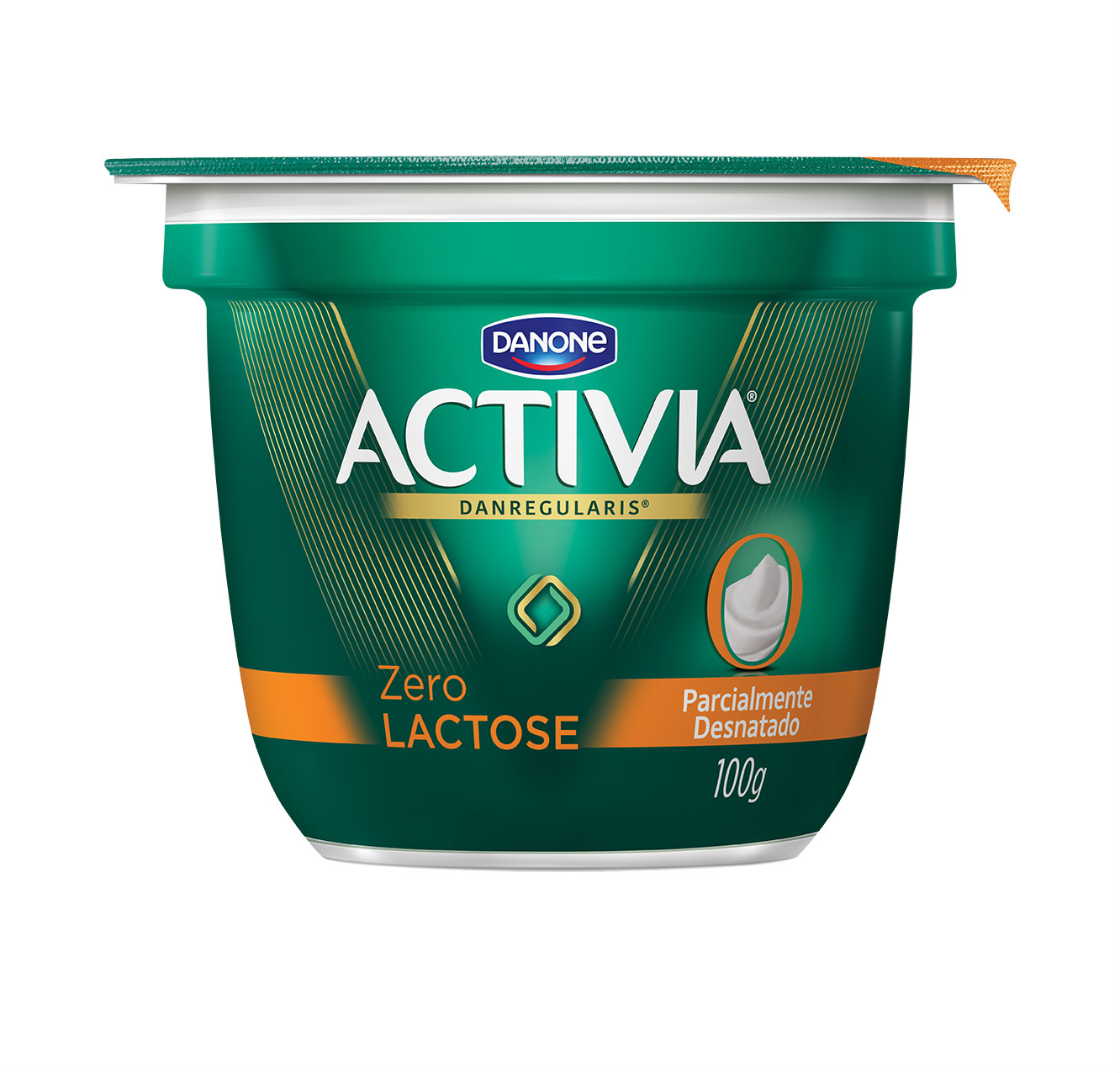 Iogurte zero lactose copo tradicional Activia 100g