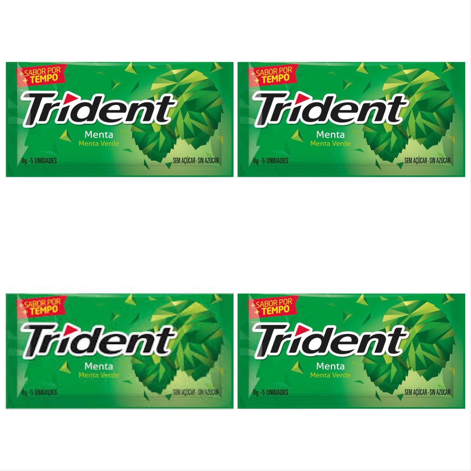 Trident menta Adams (pacote c/4 unid.)