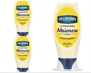 Maionese Hellmanns squeeze 335g (maionese c/3 unid.)