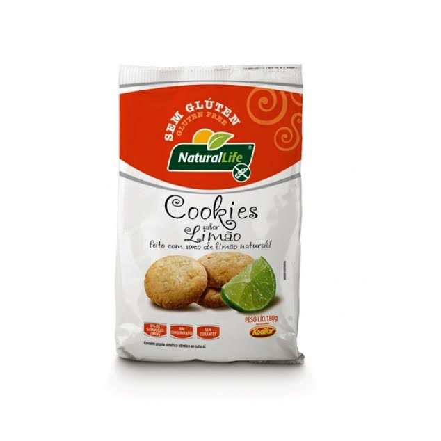 Cookies sabor limão sem glúten Natural Life 180g Cookies sabor limão sem glúten Natural Life 180g