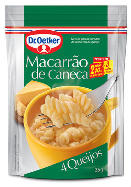 Macarrão de caneca sabor quatro queijos Dr. Oetker 35g