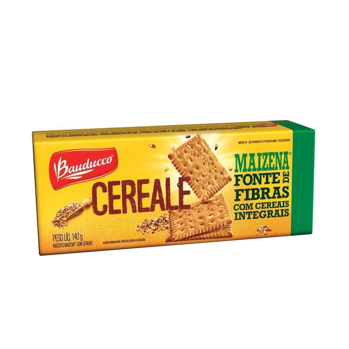 Biscoito Cereale Maizena c/ fibras integrais Bauducco 140g