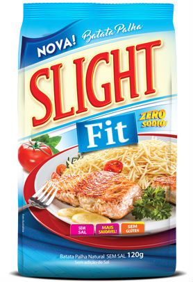 Batata palha Fit zero sódio Slight 120g.