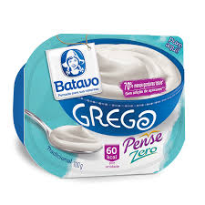 Iogurte Grego sabor morango pense zero Batavo 100g