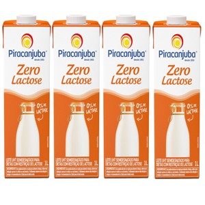 Leite semi desnatado zero lactose Piracanjuba 1lt ( pacote c/ 4 unid.) Leite semi desnatado zero lactose Piracanjuba 1lt ( pacote c/ 4 unid.)