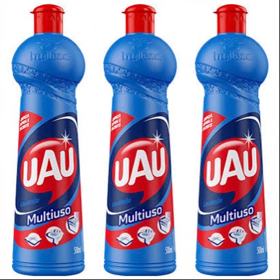 Limpador Multiuso Uau lavanda Ingleza 500ml. ( pacote c/ 3 unid.)
