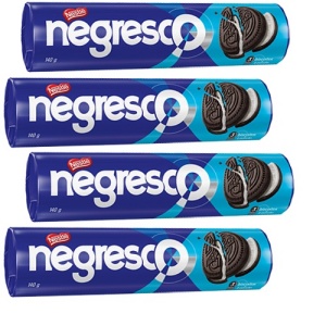 Biscoito recheado negresco Nestle 100g. ( pacote c/ 4 unid.)