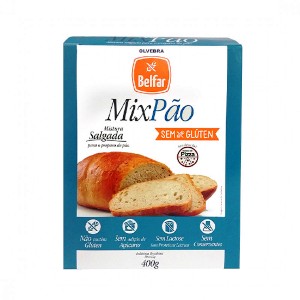 Mix salgado de pão s/ glúten Belfar 400g Mix salgado de pão s/ glúten Belfar 400g