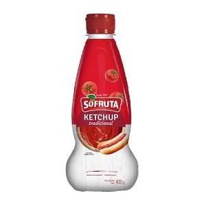 Ketchup tradicional Sófruta 400g. Ketchup tradicional Sófruta 400g.