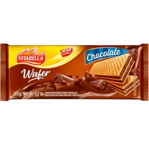 Biscoito wafer chocolate Vitarella 35g Biscoito wafer chocolate Vitarella 35g