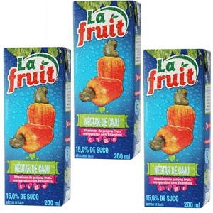 Suco pronto de caju La Fruit 200ml (pacote c/ 3 unid.) Suco pronto de caju La Fruit 200ml (pacote c/ 3 unid.)
