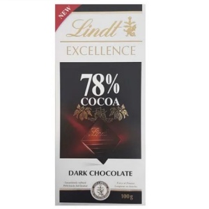 Chocolate amargo 78% cacau Lindt Excellence 100g Chocolate amargo 78% cacau Lindt Excellence 100g