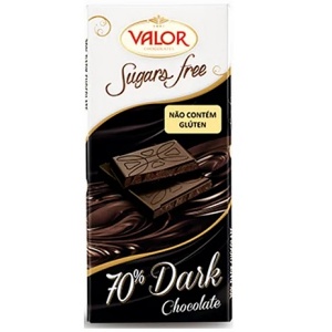 Chocolate amargo 70% cacau sem glúten e sem adição de açúcar Valor 100g Chocolate amargo 70% cacau sem glúten e sem adição de açúcar Valor 100g