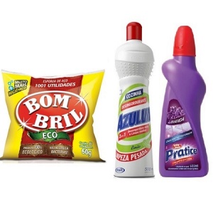 Kit Limpol - 1 Lã de aço Bombril + 1 Desengord limp pes Azulim + 1 Limp Prat lavanda Kit Limpol - 1 Lã de aço Bombril + 1 Desengord limp pes Azulim + 1 Limp Prat lavanda