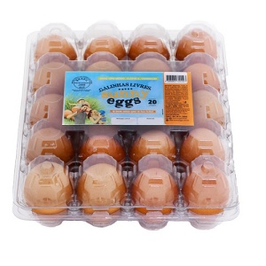 Ovos vermelhos de galinhas livres Sunny Eggs (20 unidades)