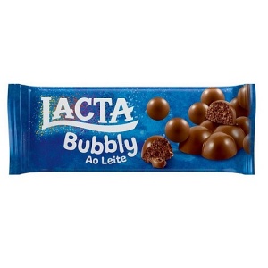 Chocolate ao leite Bubbly Lacta 110g