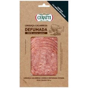 Linguiça calabresa defumada fatiada Ceratti 100g
