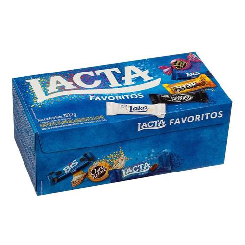 Caixas de bombons favoritos Lacta 250g Caixas de bombons favoritos Lacta 250g
