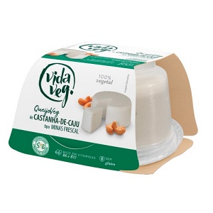 Queijo tipo Minas frescal de castanha de caju Vida Veg 200g