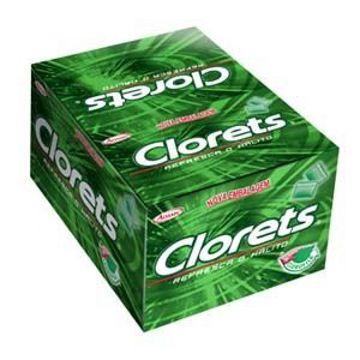 Chiclete Clorets display 100x1