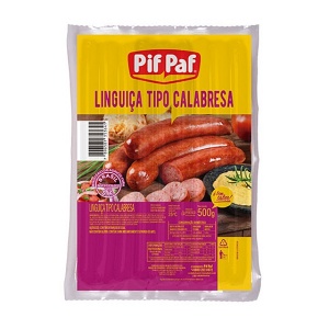 Linguiça tipo calabresa Pif Paf 500g