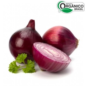 Cebola roxa orgânica 600g